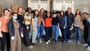 Photo of some Healthforce Center staff at a food bank volunteer event in San Francisco, CA.